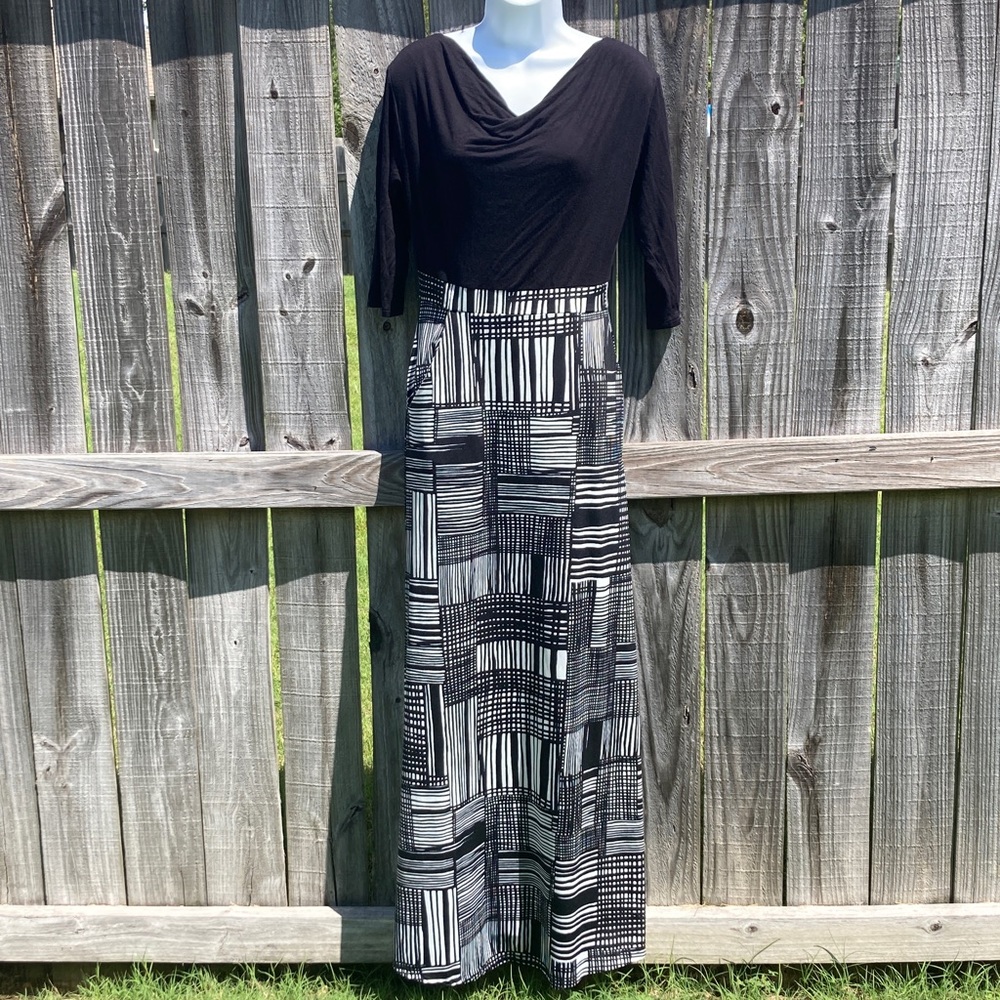 Maxidress Black and white by Panza